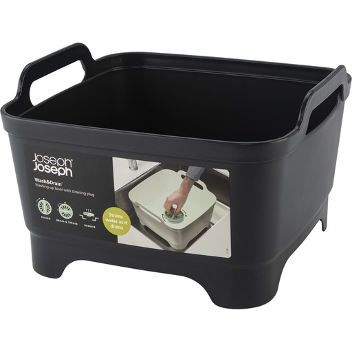 [158505] Joseph Joseph Wash&Drain Grey Washing Up Bowl