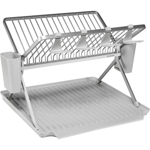 [704776] Brabantia Foldable Dish Drying Rack Large Dark Light Grey