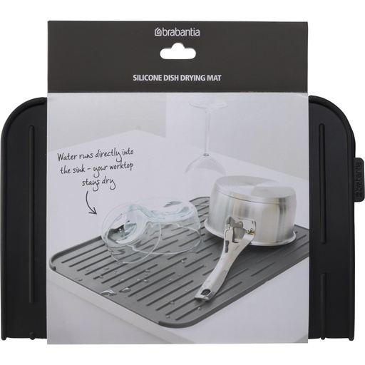[704797] Brabantia Draining Mat Silicon Dark Grey