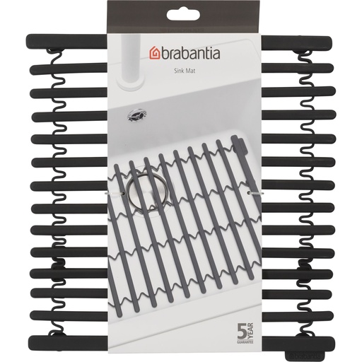 [704818] Brabantia Draining Mat Silicon Dark Grey