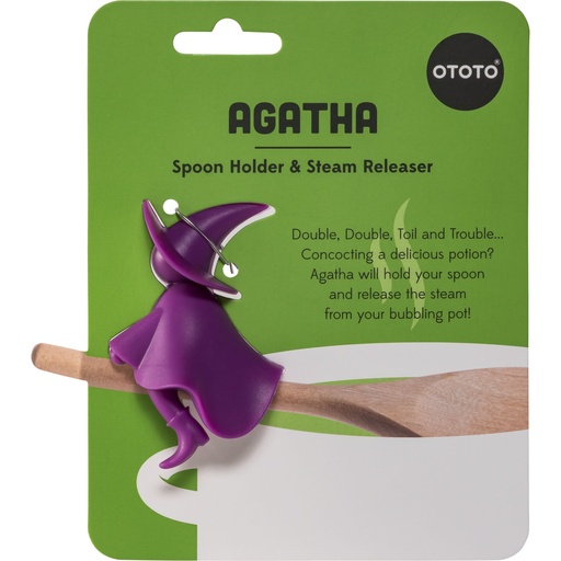 [867428] OTOTO Agatha Purple Spoon Holder & Steam Releaser