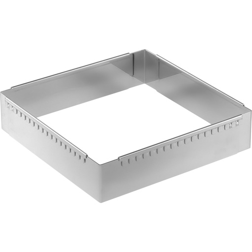 [592706] De Buyer Patisserie Frame steel adjustable 20-37 cm square