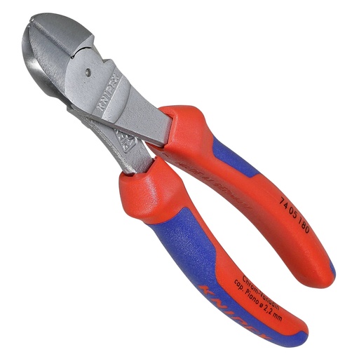 [542187] KNIPEX diagonal cutting nippers atramentized 180 mm