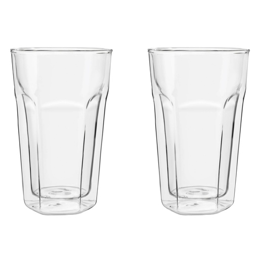 [451376] 1x2 Leopold Vienna double walled Latte Macchiato Glass    LV01516