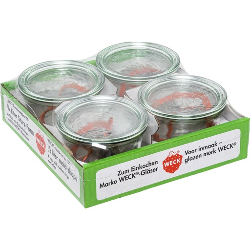[796679] WECK Mold Jar 0,25l Set of 4