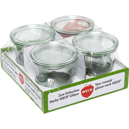 [796693] WECK Mold Jar 0,5l Set of 4