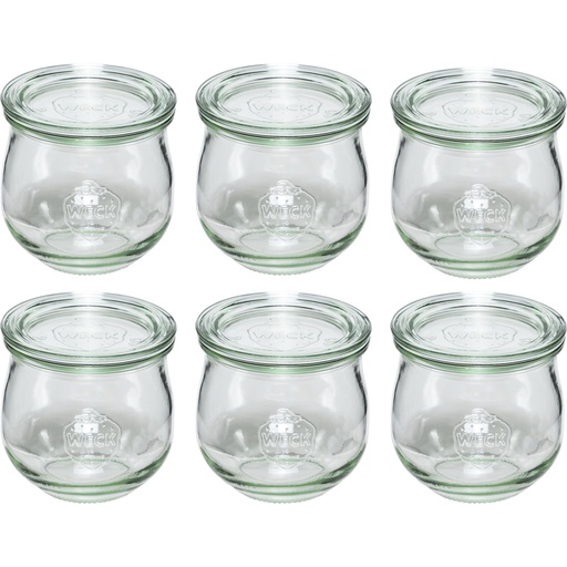 [796721] WECK Tulip Jar 370ml Set of 6
