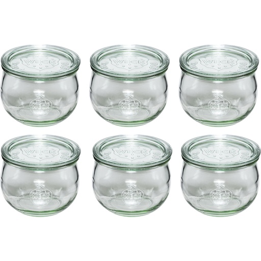 [796742] WECK Tulip Jar 580ml Set of 6