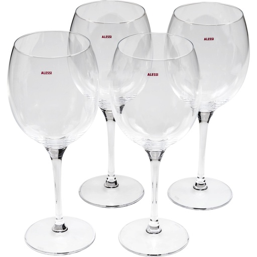 [864488] Alessi Mami-XL Set of 4 glasses for white wine SG119/1S4