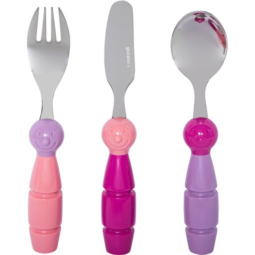 [160192] Guzzini BILLO BIMBI 3 Piece Cutlery Set Assorted colors