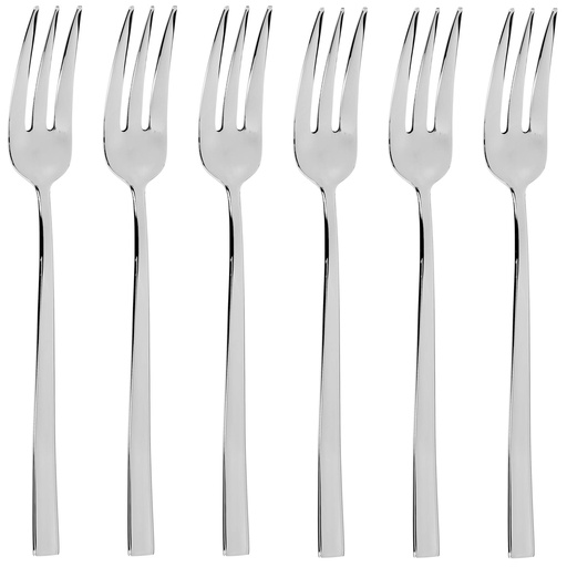 [564741] Sambonet Rock             6 pcs. Cake Fork Set