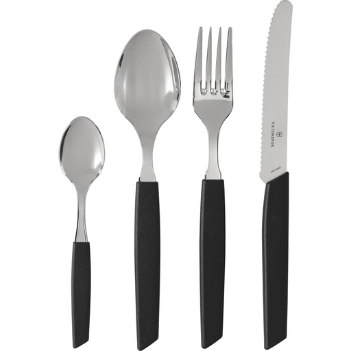 [708220] Victorinox Swiss Modern Cutlery Set 24 pcs. black