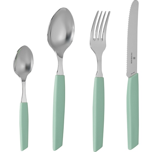 [708234] Victorinox Swiss Modern Cutlery Set 24 pcs. mint green
