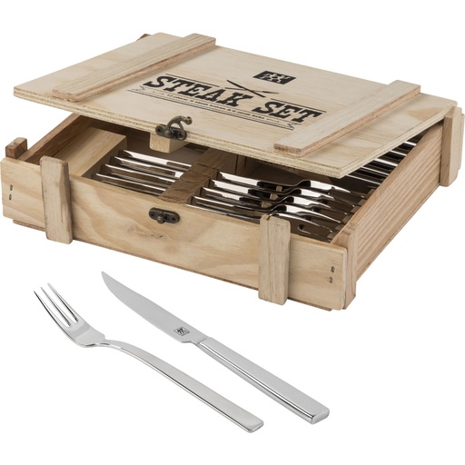 [727722] Zwilling Steak Cutlery Set 12 pcs. in woodbox