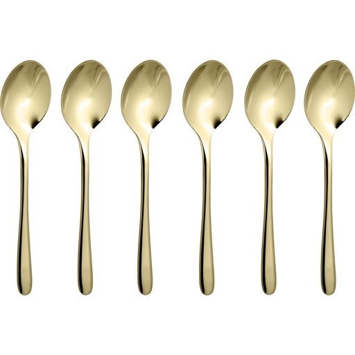 [781657] Sambonet Taste PVD 6 Espresso Spoon Set