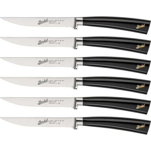 [787572] Berkel Elegance Glossy Black Steak Set 6-pcs.