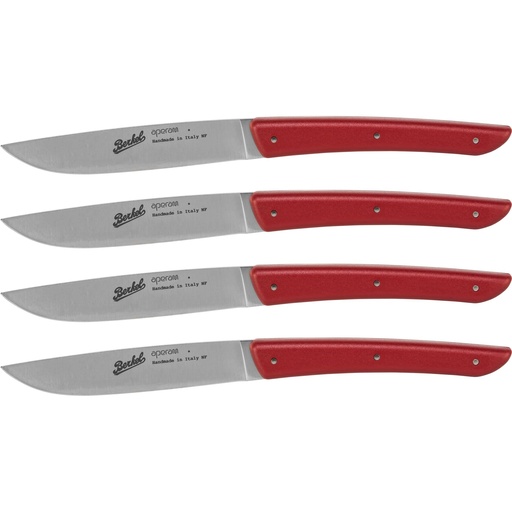 [855066] Berkel steak knife set 4-pcs. Color red
