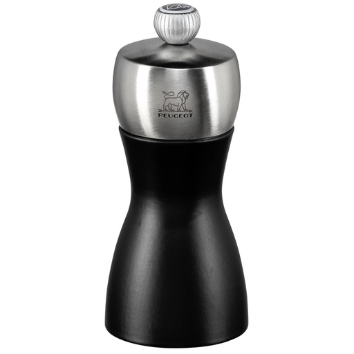 [537777] Peugeot FIDJI salt mill beech wood matt black 12 cm