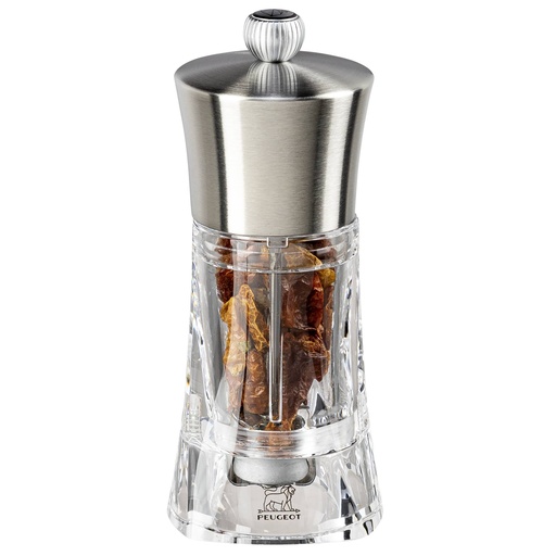 [537959] Peugeot OUESSANT Chili mill stl. steel/transparent 14cm