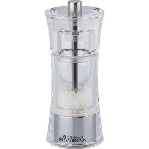 [628749] Zassenhaus salt mill  Aachen Acryl Glass, 14 cm