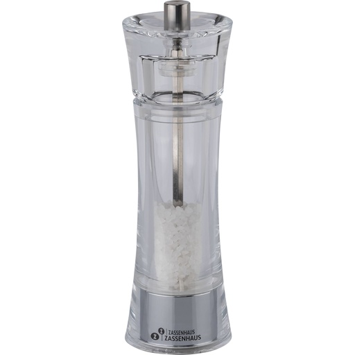 [628763] Zassenhaus salt mill  Aachen Acryl Glass, 18 cm