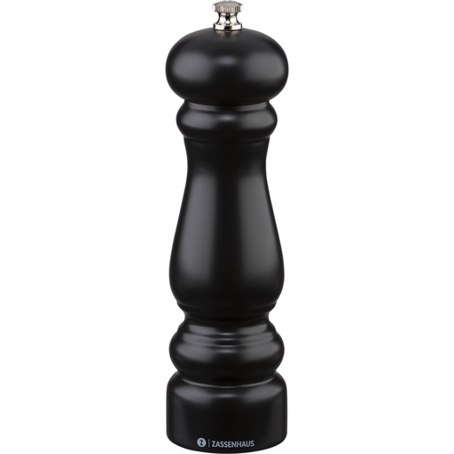 [628868] Zassenhaus pepper mill Potsdam beech wood black, 20 cm