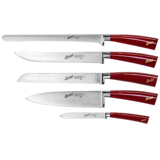 [531176] Berkel Elegance Red Chef knife set 5-pcs.