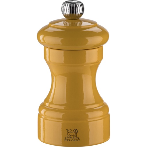 [887021] Peugeot Bistro pepper mill 10 cm yellow saffron painted wood