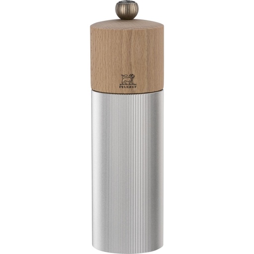 [887070] Peugeot Line wood/aluminium pepper mill 18 cm natural