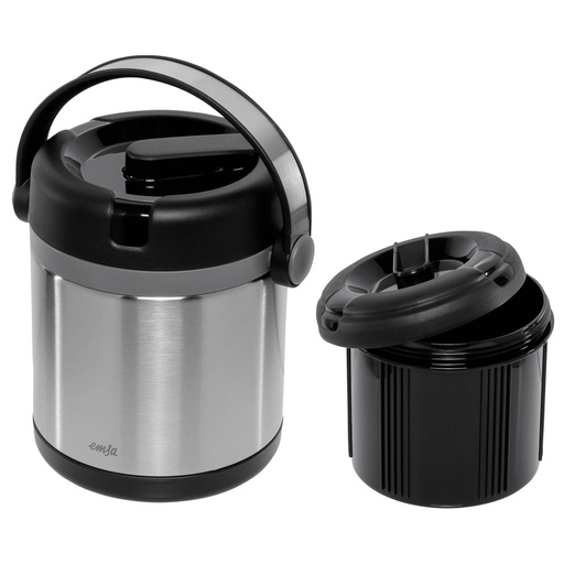 [487370] Emsa Mobility thermal container stainl. 1,2l black / anthracite