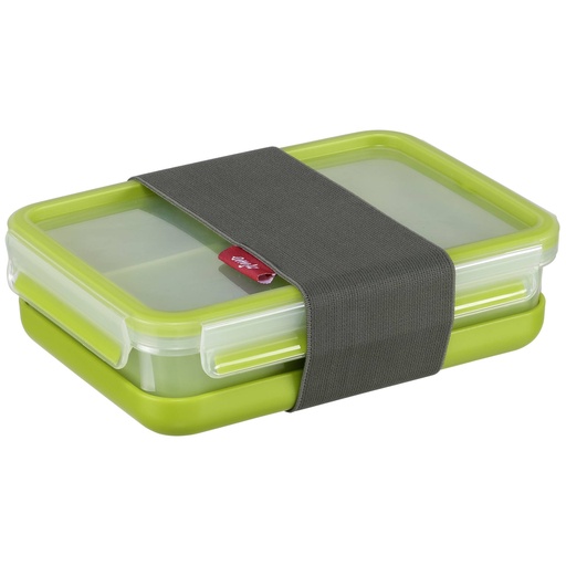 [487524] Emsa Clip&Go Lunchbox 518098 1,2l Transparent/Green