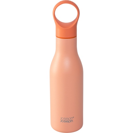 [157651] Joseph Joseph Loop 500ml Sta. Steel Coral Vac.Ins.Water Bottle