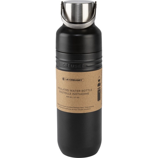 [190817] Le Creuset Trinkflasche On The Go schwarz matt 500 ml