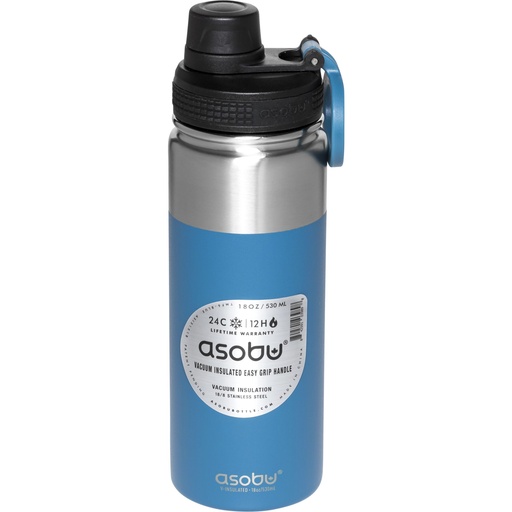 [758879] Asobu Alpine Flask Bottle Blue, 0.53 L