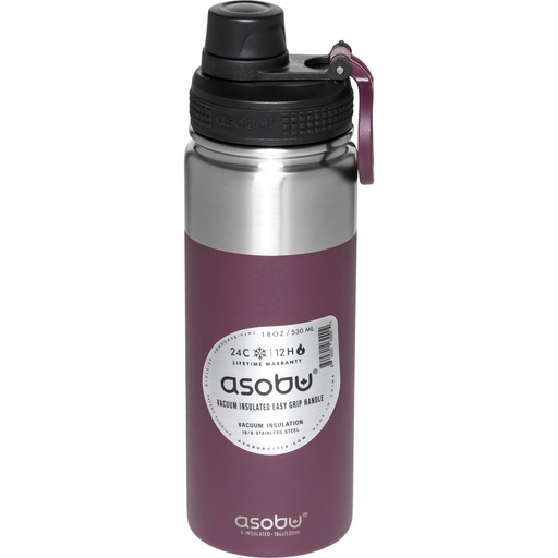 [758886] Asobu Alpine Flask Bottle Burgundy, 0.53 L