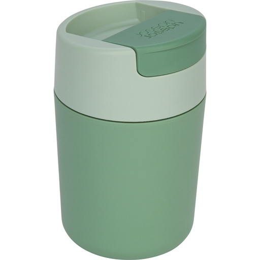 [158197] Joseph Joseph Sipp Green Travel Mug with Hygienic Lid 340 ml