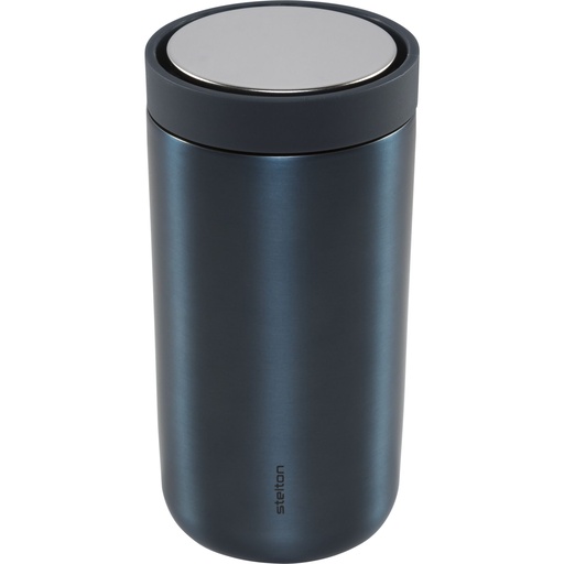 [690118] Stelton To Go Click Cup 0,2 l Dark Blue/Metallic