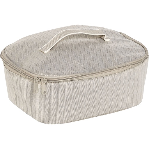 [151218] Reisenthel Coolerbag M pocket herringbone sand