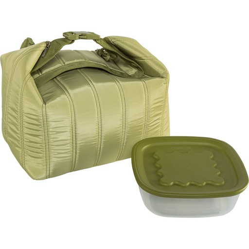 [160318] Guzzini Small Thermal Bag and Airtight Cont. Set Avocado green