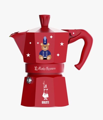 [204418] Bialetti Moka Express 3TZ rot Joyful Memories