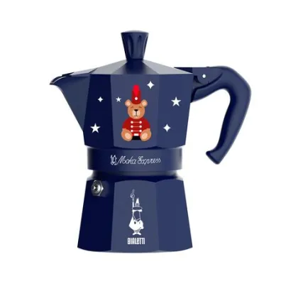 [204425] Bialetti Moka Express 3TZ blau Joyful Memories