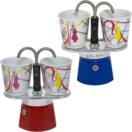 [560877] Bialetti MINI EXPRESS Set Kandinsky colour assorted