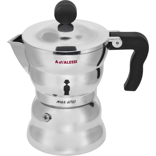 [864607] Alessi Moka Espresso Coffe Maker 3TZ. AAM33/3