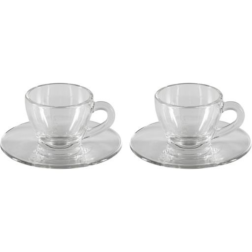 [175515] Bialetti Moka-Cup Set Glass ISTITUZIONALE 2 Cups