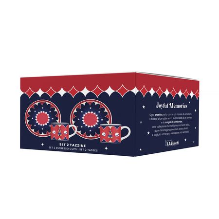 [204439] Bialetti Set 2 Tassen inkl. Untertassen Joyful Memories