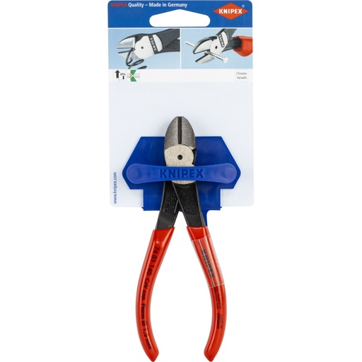 [162096] KNIPEX High Leverage Diagonal cutter 140 mm w.plastic coating