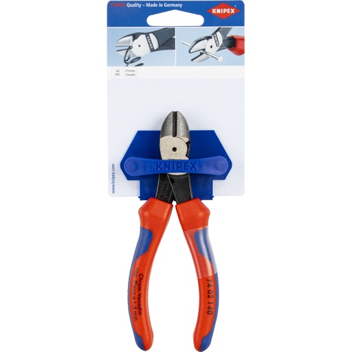 [162138] KNIPEX Kraft-Seitenschneider 140 mm, Comfort Griffe