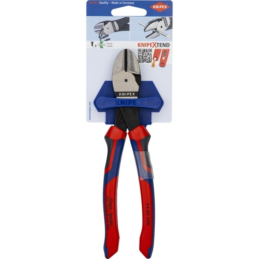 [162159] KNIPEX Kraft-Seitenschneider 200 mm, Comfort Griffe