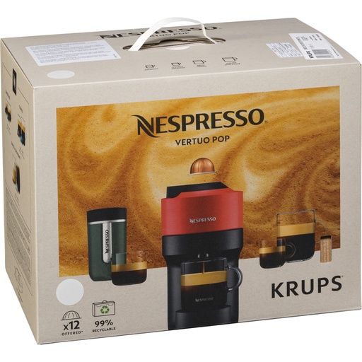 [787488] Nespresso XN 9201 Vertuo Pop Coconut White           by Krups