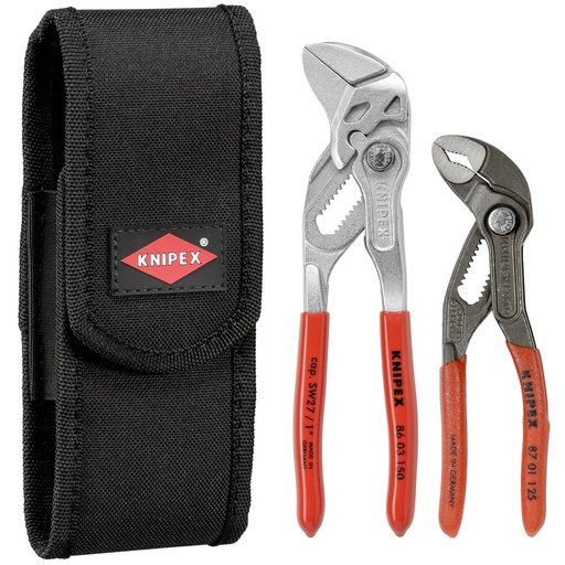 [437061] KNIPEX Mini Pliers Set in belt tool pouch 2 parts